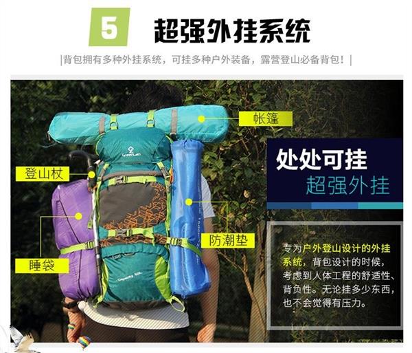 Gói du lịch ngoài trời ba lô thể thao ba lô nylon nhà máy trực tiếp 2019 thủy triều mới dung tích lớn không thấm nước leo núi - Túi du lịch túi kẹp nách