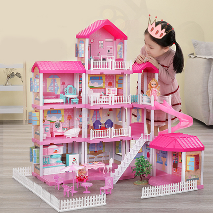 Girls past home toy suite doll house simulation princess dream mansion large house children birthday present