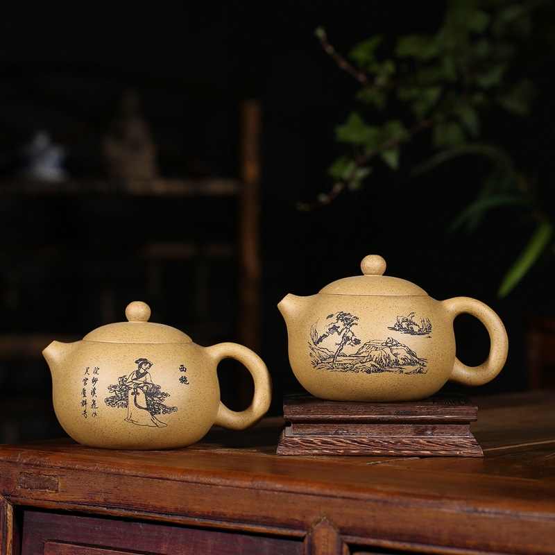 【高建芳】 稀少美品 貴重 紫砂手彫 美女壺 茶壺 茶器 急須 茶道具 煎茶道具 賞物 置物 美女紫砂壶价格_美女紫砂壶图片- 京东