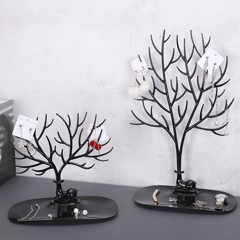 Creative Deer Corner Ornament Box Necklace Jewelry Frame Ring Finishing Box Earrings Ear rack ear drop containing box