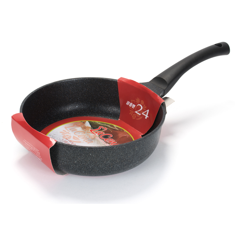 Gas 24Cm (Without Lid)the republic of korea Import Maifan stone 24cm Mini Small frying pan single Treasure pot Dormitory pot fry Fry one Auxiliary food pot