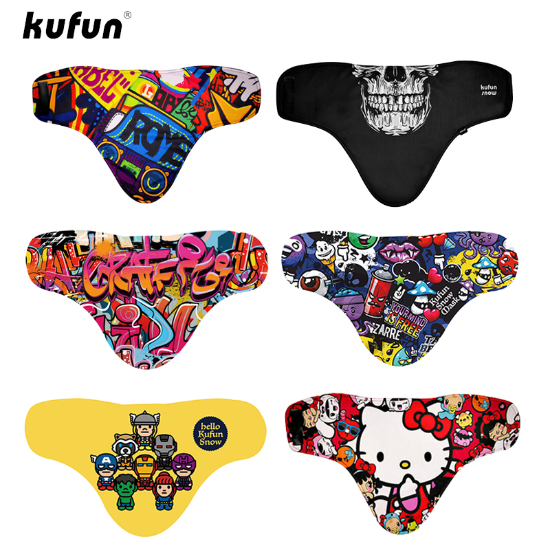 Ski face mask windproof and antifreeze face mask female cartoon face mask triangle towel children men's veneer equipment