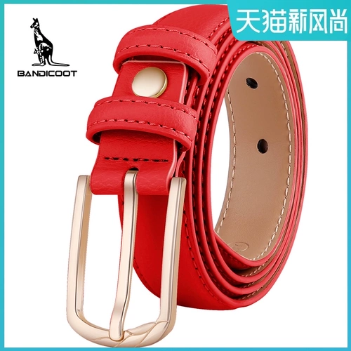BANDICOOT Кенгуру, ремень, универсальные штаны для школьников, простой и элегантный дизайн, из натуральной кожи, в корейском стиле