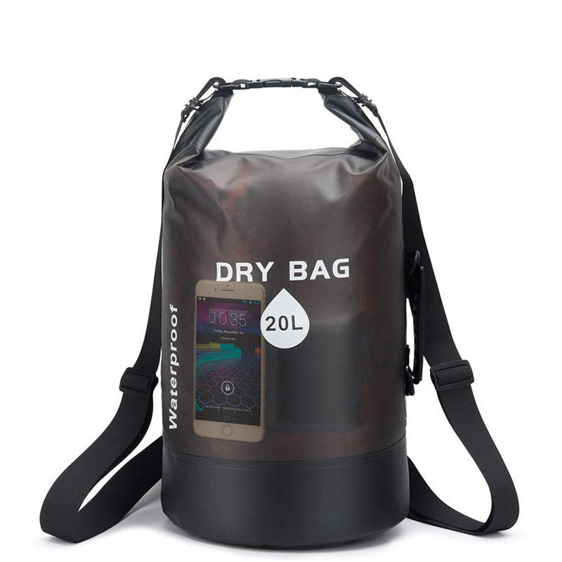 newao beach bag outdoor waterproof bucket bag transparent PVC waterproof bucket bag drifted waterproof bag swim bag