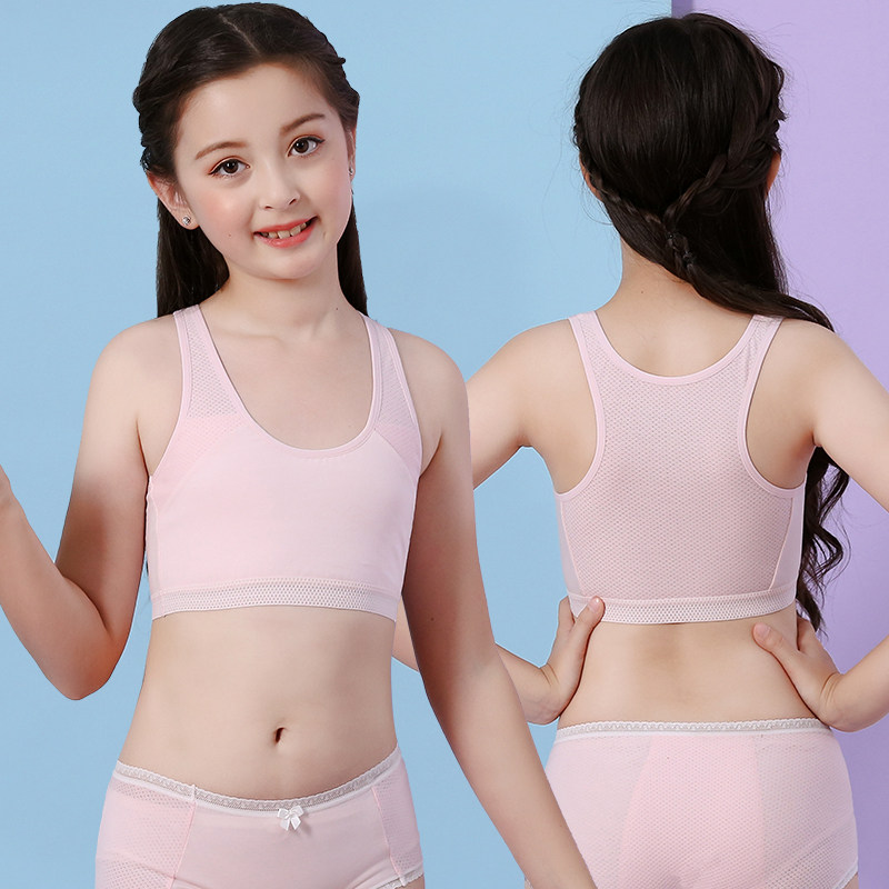 Developmental Vest Early Senior high school Students 8-15 Years Old Girls Girls Bra Girls Underwear Thin Cotton