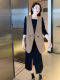 Suit vest for women in spring and autumn and Korean style 2024 new hot style internet celebrity European style vest retro loose jacket