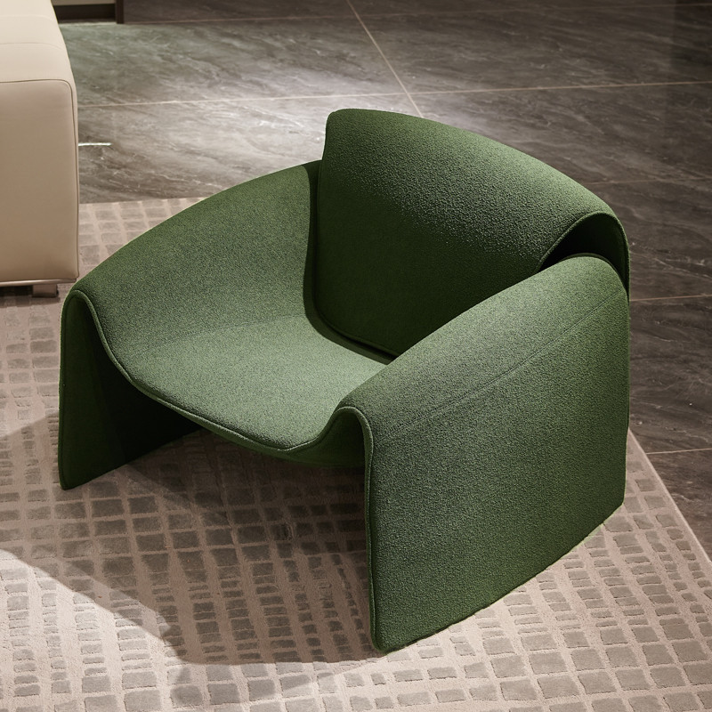 Single-person sofa chair designer creative simple, luxurious living room shaped shape M-word casual crab chair