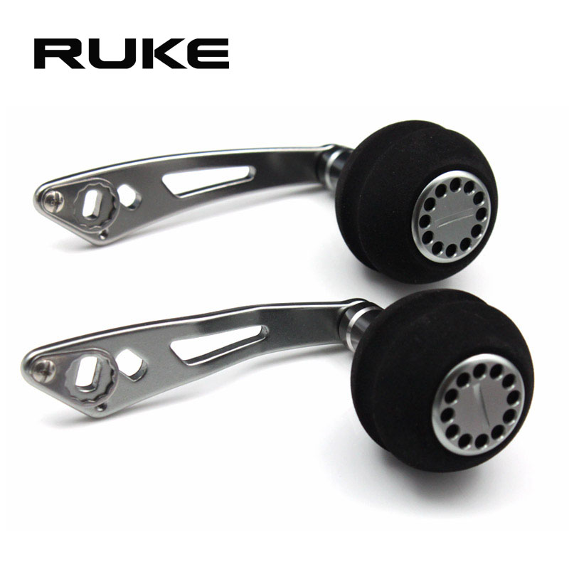 RUKE Luya fishing line wheel shake handle Aluminum alloy shake handle EVA grip pill DIY modified accessories suitable for S D fishing wheel