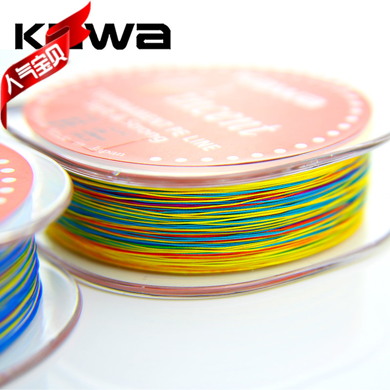 KAWA Luya braided anti-bite fishing line PE line vigorously horse line sub-line Lei Qiang line 150 meters 8 series special clearance