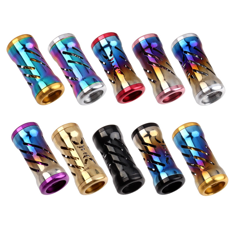 RUKE Luya modified fishing line wheel grip pill Rainbow Aluminum alloy lightweight DIY accessories Column pinch hand D S universal