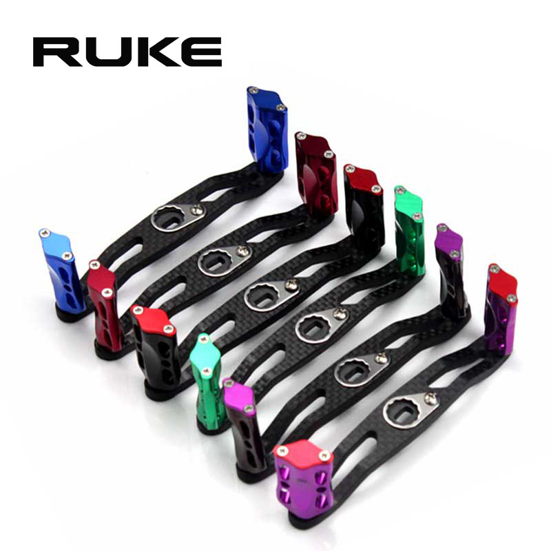 RUKE Fishing Wire Wheel Retrofit Accessories Carbon Shake Aluminum Alloy Light Weight Grip Balls Suitable for DIY fishing wheels such as S D
