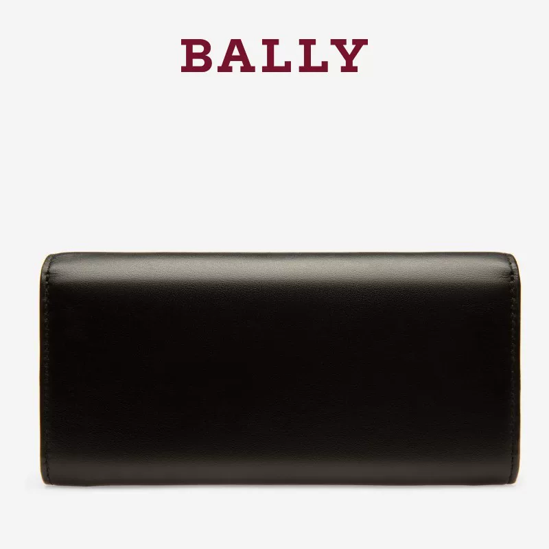 Bally/ Новая госпожа JINNEY Черный телячий кошелек длинный 6229975