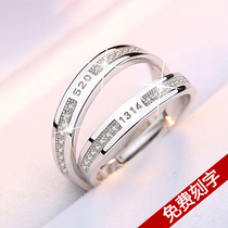 D LI999 sterling silver ring couple pair male girlfriend silver jewelry ring ring birthday gift