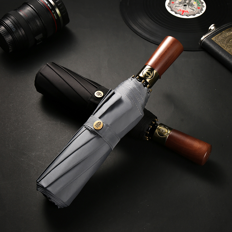 Vonlilienfeld Fully Automatic Foldableing Umbrella Men's High-End Umbrella 10-Bone Reinforced Heavy Rain and Wind-Resistant Extra Large Umbrella Vonlilienfeld Fully Automatic Foldableing Umbrella Men's High-End Umbrella 10-Bone Reinforced Heavy Rain and Wind-Resistant Extra Large Umbrella