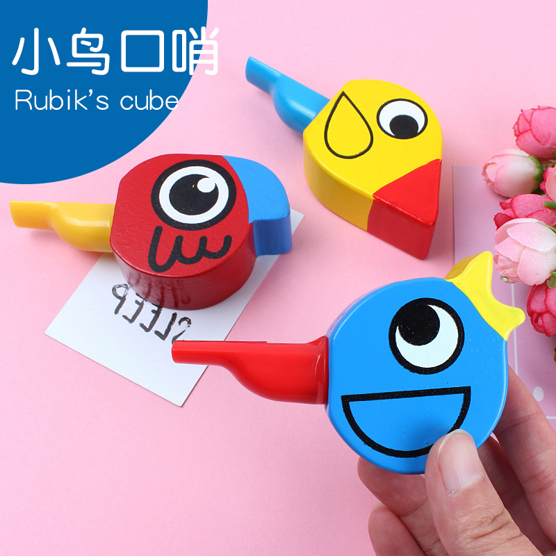 Children's whistle nursery school teacher Little baby oral training Cartoon small bird whistle Secure non-toxic Puzzle Toy