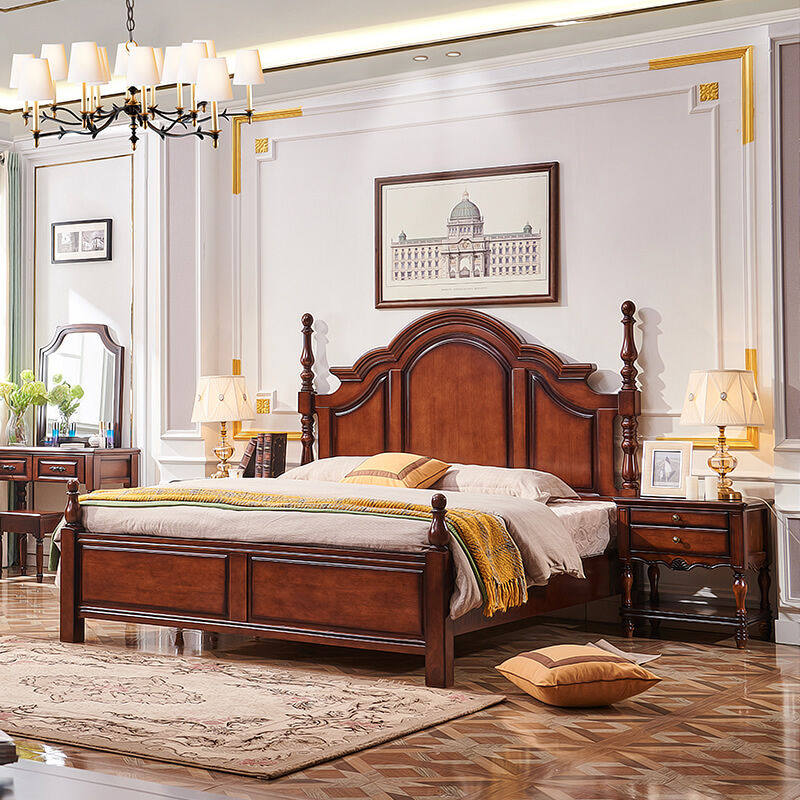 Van Mi Gamie Style Bed Double Bed Brief About Full Solid Wood Bed Master Bedroom With Big Bed Princess Bed 1 8 m Leather Bed Wedding Bed