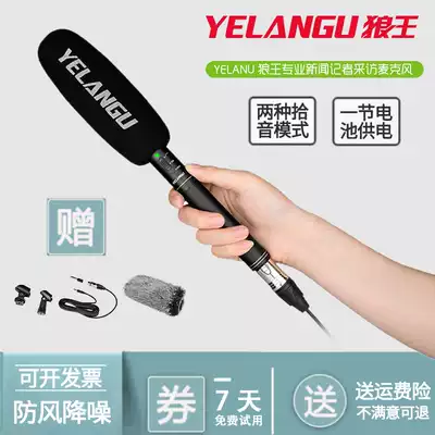 YELANGU interview radio microphone mobile phone live single-eye camera noise reduction recording photography microphone