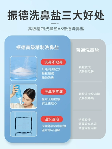 Соль для промывания носа для промывания носа, медицинский назальный аспиратор, физиологичный солевой раствор для детей и взрослых, полость носа, биде