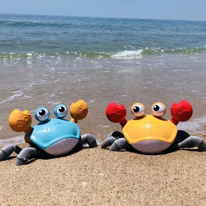 Beach swimming baby turtle Children baby boys and girls play water bath toys Net red water and land pull line crab crab
