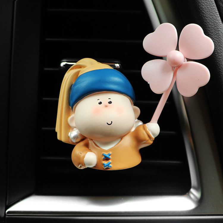 Vehicular Pearl Girl Aroma Lavender Air Conditioning Air Outlet Swing permalink Perfume Woman Interior Trim Supplies Big