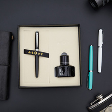 9.9元包邮  永生 9106 铱金钢笔礼盒 赠英雄墨水+10支墨囊