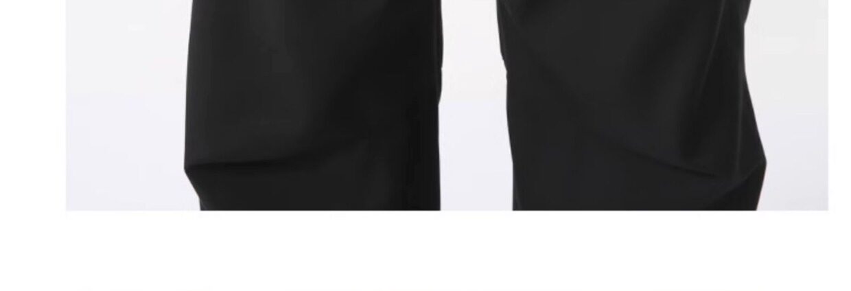 Зичен Зичен оригинал микро Ба брюки мужской сложить швабрый драпировка твердый личность дизайн смысл случайный брюки 