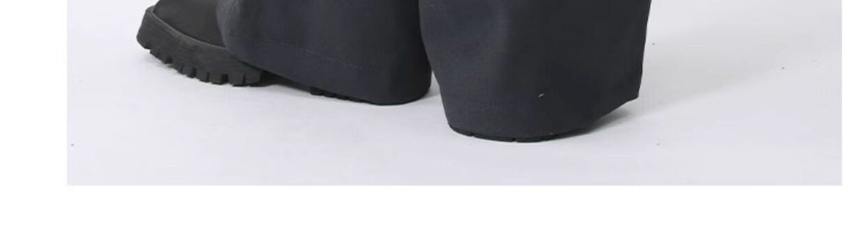 Зичен Зичен оригинал микро Ба брюки мужской сложить швабрый драпировка твердый личность дизайн смысл случайный брюки 