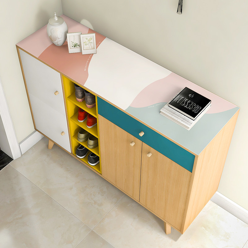 Table cloth waterproof oil and oil-free PVC soft glass shoe cabinet TV cabinet desktop pad thick Nordic style