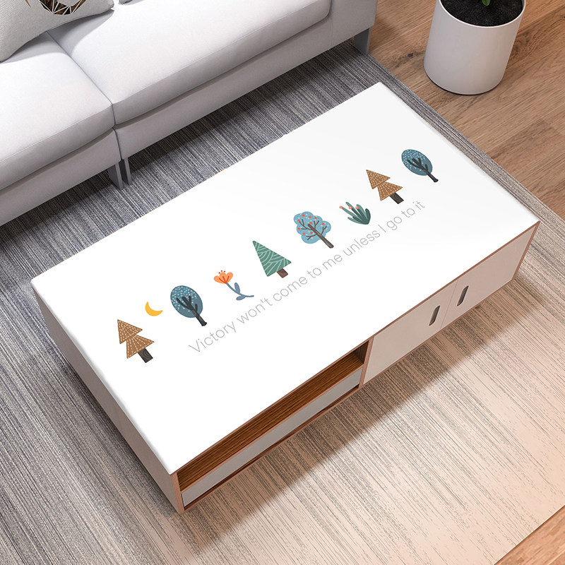 Tea table mat waterproof and burn-free pvc Soft glass Home rectangular TV cabinet Gecloth anti-oil table cloth thickness