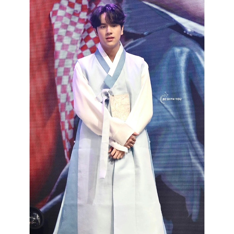 Korean Hanbok Men's Long Robe Shirt Yanji Korean Ethnic Minority Dance Wedding Performance Wedding Studio Photo Shoot