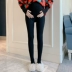 Bà bầu mang màu sắc rắn rỏi cộng với quần legging nhung 2019 mới Hàn Quốc mùa đông quần legging legging là quần chăm sóc bụng mỏng - Phụ nữ mang thai quần / quần bụng