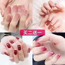 No glue nail stickers beautiful nails fake nail patches direct self-dipping wearable removable and repeated use