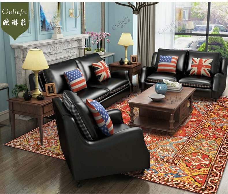 Mỹ retro Ba Tư Bohemian Phòng khách dân gian Ấn Độ thảm bàn cà phê pad nhà phòng ngủ đầy đủ cửa hàng - Thảm thảm em bé
