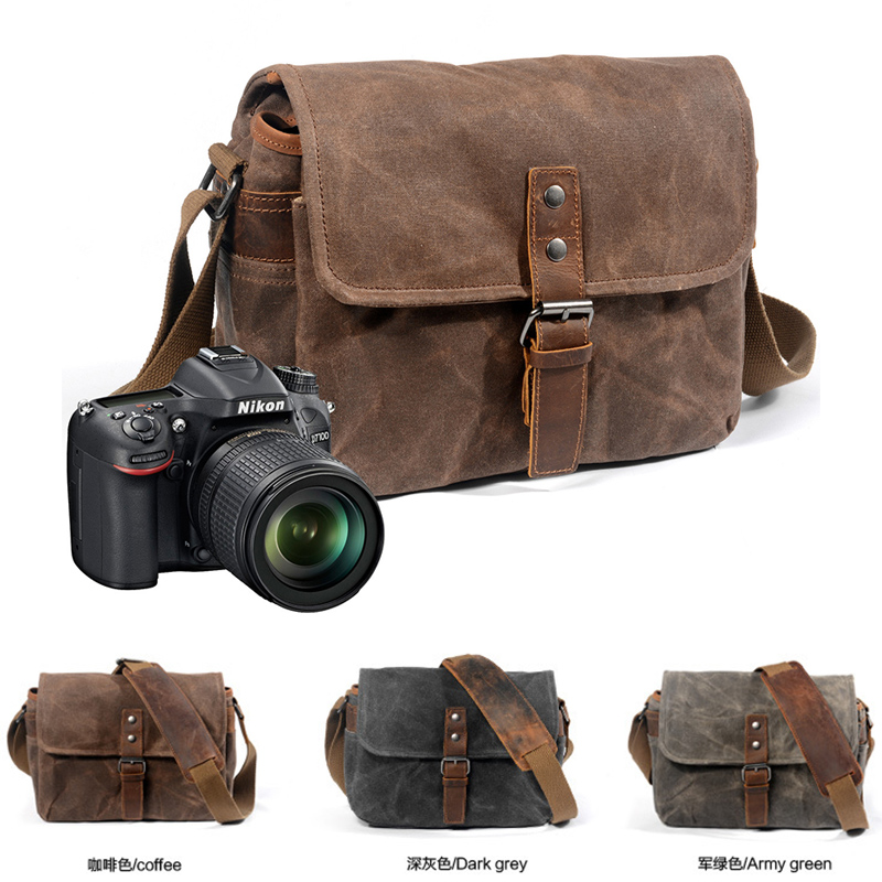 Camera Photography Bag single shoulder bag Leica Cloth Bag Micro Single Eye Camera Retro Single Eye Camera Bag Waterproof Fashion Slanted Satchel Bag