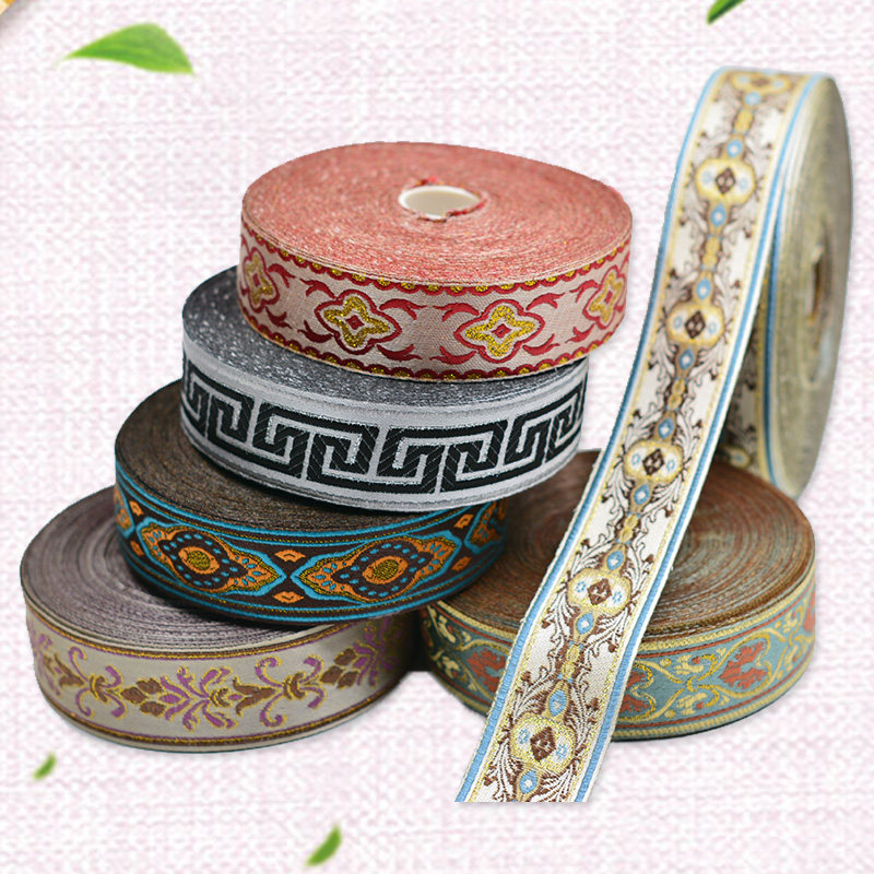Colorful ethnic style webbing lace lace Hand embroidery curtains Home textile Clothing Decorative lace accessories