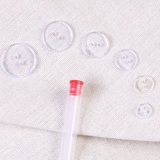 Невидимая пуговица Прозрачная двухквадратная рубашка с пуговица