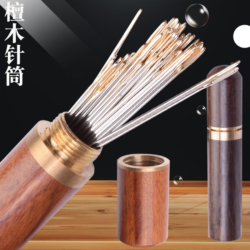 Sewing-stitch hand stitch-free threading old man with sandalwood syringe cross embroidered large number eye-stitch with quilt needlework