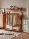 All-Solid Wood Floor-Standing Clothes Rack for Bedroom, Coat Rack for Room and Living Room, Clothes Rack, Bedside Storage Rack, Clothes Drying Rack