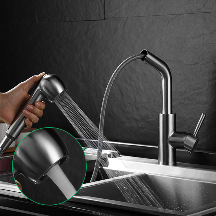 Crown Home Kitchen Wash Vegetable Basin Faucet Dishwashing Basin Sink Stainless Steel tap rotatable ZGCP-04