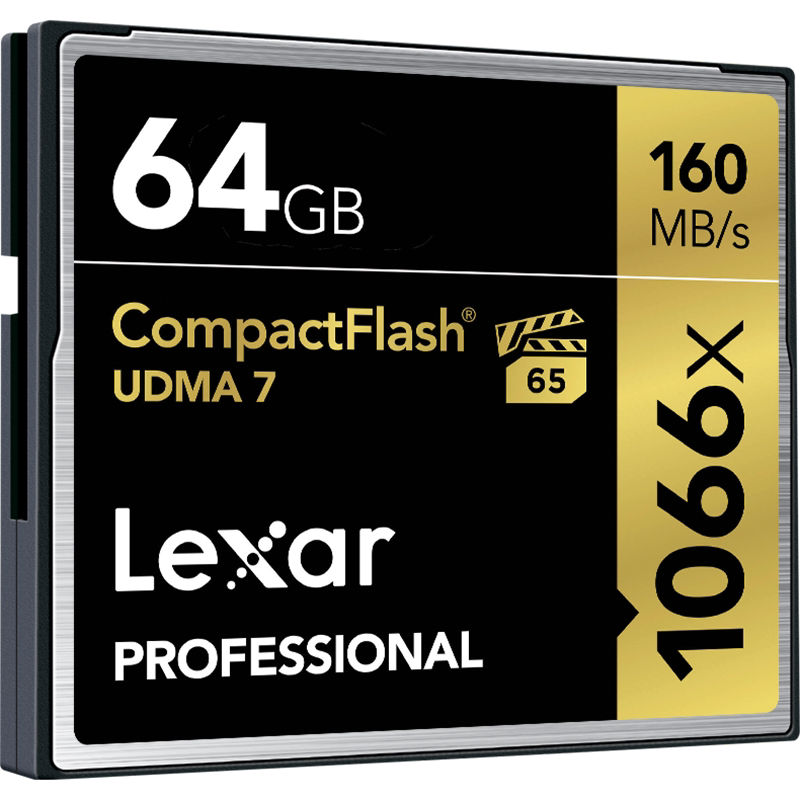 Карта памяти Lexar Professional CompactFlash 64GB 1066x