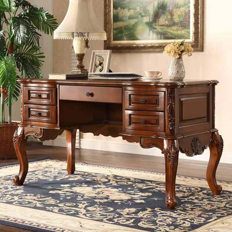 American Soliwo Desktop Desktop Student Writing Desk and Chair Boss Desk