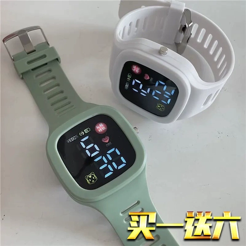 Универсальные мужские часы для отдыха, модные детские цифровые часы, в корейском стиле, простой и элегантный дизайн