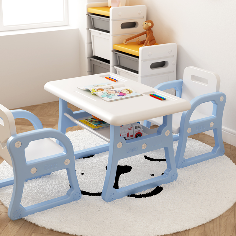 Children's desk and chair set Homework Kindergarten study desk Primary school student desk chair desk Household toy
