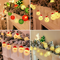 Christmas small festoons DECORATIVE LIGHTS STRING LED FESTOONS FLASHING LIGHTS WEARING LIGHTS FULL OF STARS CHRISTMAS TREES TO DECORATE SNOWFLAKE LAMPS