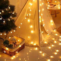 Birthday party layout star light string small lantern flashing light girl heart Net red lighting hanging lamp dormitory bed