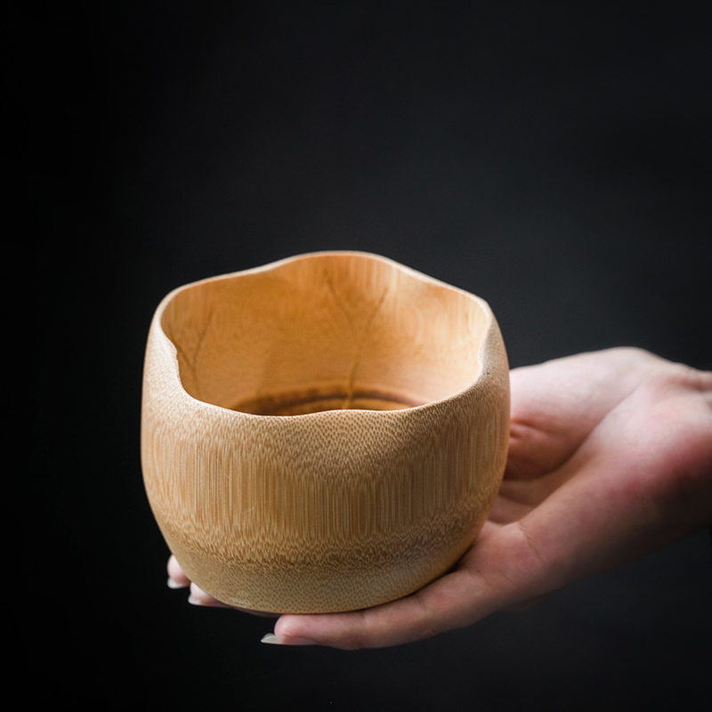 The an abundant bamboo bowl of fruit bowl of tea to wash The lotus leaf tea accessories for wash your bamboo kung fu tea cup cup bowl lotus bowl