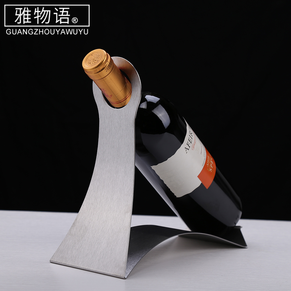 Jas monogatari stainless steel L red wine red wine rack furnishing articles creative display bottle home European wine rack