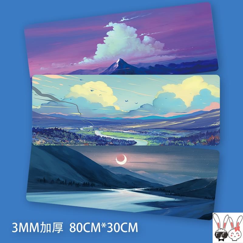 Mouse pad retro style office work desk mat computer pad computer mat Nordic hair and tasteless and eco-friendly retro country tide China wind