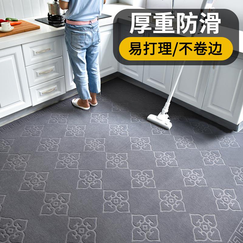 Kitchen Ground Mat Anti-Slip Anti Oil Suction Oil Special Free Wash Carpet Footbed in door Water Absorbent Whole Berth Waterproof Full Berth