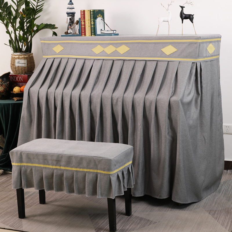Piano Hood Dust Cover Upscale Full Hood Nordic Minima Half Hood Light Lavish Piano Sleeve Geb Mountain Leaf Zuccen Hood